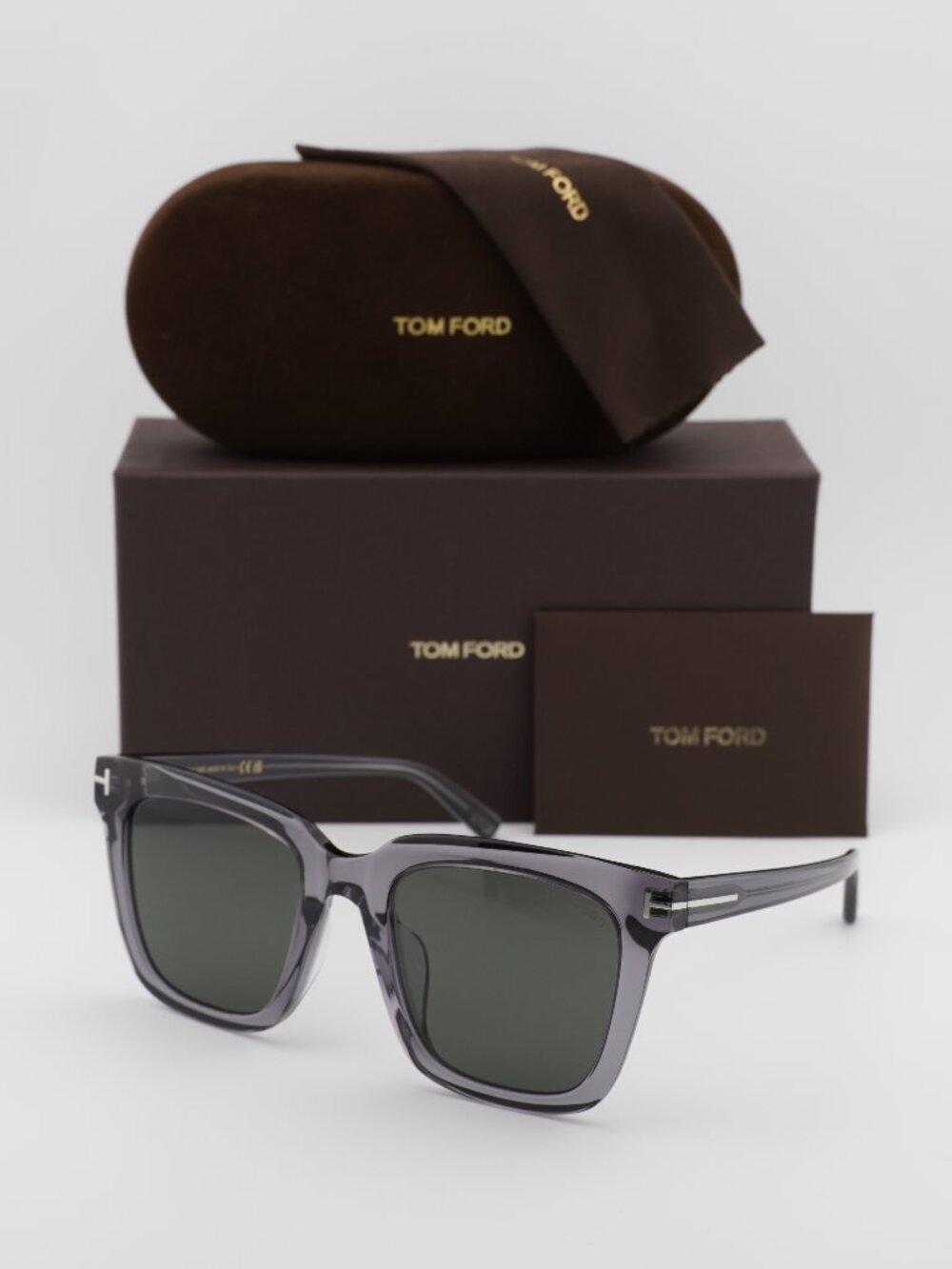 Tom Ford FT0969-K 20A Square Sunglasses - Grey / Smoke